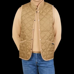 Lavenham Outerwear | Camel Beige Mickfield Technical Gilet