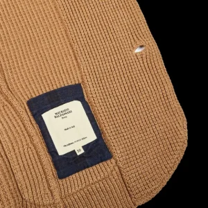 Maurizio Baldassari Knitwear | Camel Beige Zegna Baruffa Wool Brenta Jacket