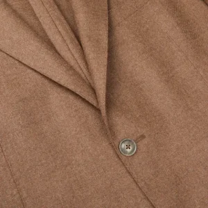 Eduard Dressler Blazers | Camel Brown Wool Cashmere Senderik Blazer