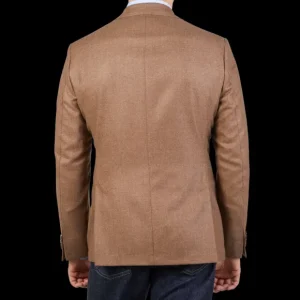 Eduard Dressler Blazers | Camel Brown Wool Cashmere Senderik Blazer
