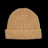 William Lockie Beanies | Camel Cashmere Ribbed Beanie