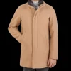 Herno Coats & Jackets | Camel Diagonal Wool Fur Collar Car Coat