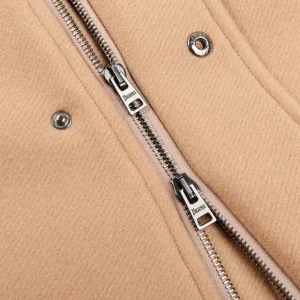 Herno Coats & Jackets | Camel Diagonal Wool Fur Collar Car Coat