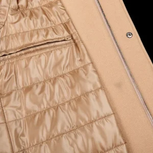 Herno Coats & Jackets | Camel Diagonal Wool Fur Collar Car Coat