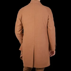 Luigi Bianchi Coats & Jackets | Camel Drago Skyfall Wool Raglan Coat