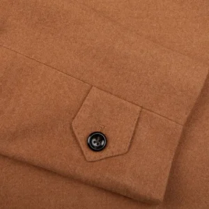 Luigi Bianchi Coats & Jackets | Camel Drago Skyfall Wool Raglan Coat