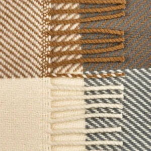 Johnstons Of Elgin Scarves | Camel Ecru Natural Wool Cashmere Scarf