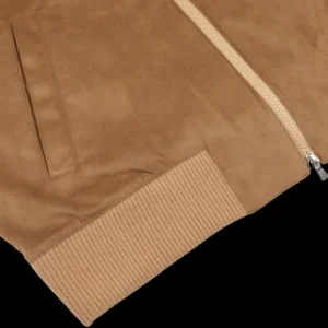 Gran Sasso Knitwear | Camel Wool Alcantara Front Padded Jacket