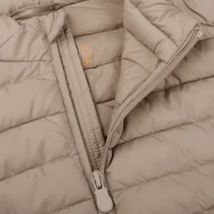 Save The Duck Outerwear | Cappuccino Technical Down Leonard Nylon Gilet