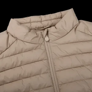 Save The Duck Outerwear | Cappuccino Technical Down Leonard Nylon Gilet