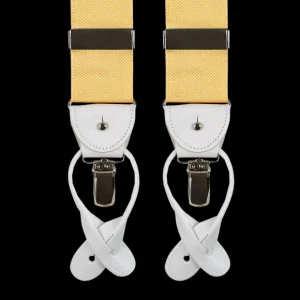 Albert Thurston Braces | Champagne Nylon Leather 40 Mm Braces