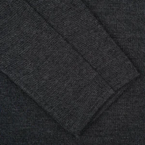 Maurizio Baldassari Outerwear | Charcoal Grey Milano Knitted Wool Overshirt