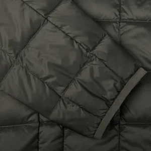 Taion Outerwear | Charcoal Grey Nylon Down Padded Jacket