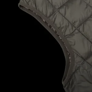 Taion Outerwear | Charcoal Grey Nylon Down Padded Vest