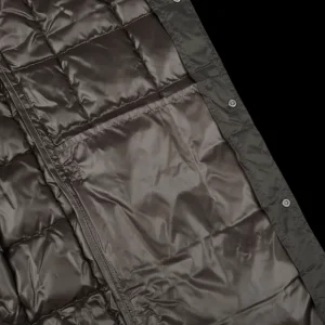 Taion Outerwear | Charcoal Grey Nylon Down Padded Vest
