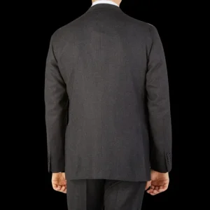 Boglioli Suits | Charcoal Grey Wool Flannel K Suit