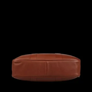 Frank Clegg Briefcases | Chestnut Tumbled Leather Commuter Briefcase