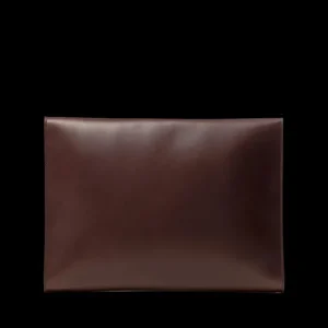 Frank Clegg Briefcases | Chocolate Belting Leather Wrap Portfolio