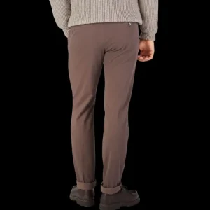 Berwich Trousers | Chocolate Brown Cotton Stretch Chinos