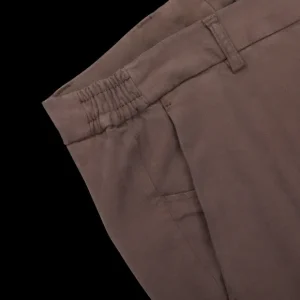 Berwich Trousers | Chocolate Brown Cotton Stretch Chinos