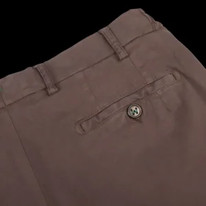 Berwich Trousers | Chocolate Brown Cotton Stretch Chinos