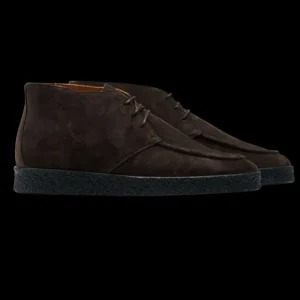 CQP Boots | Chocolate Brown Suede Leather Plana Boots
