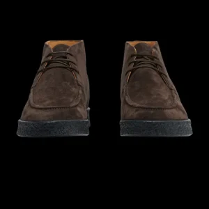CQP Boots | Chocolate Brown Suede Leather Plana Boots