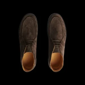 CQP Boots | Chocolate Brown Suede Leather Plana Boots