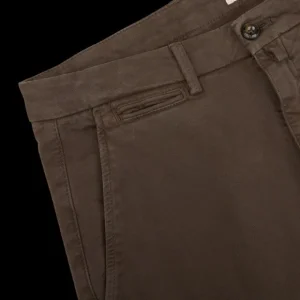 Briglia Trousers | Chocolate Cotton Stretch Bg32 Casual Chinos