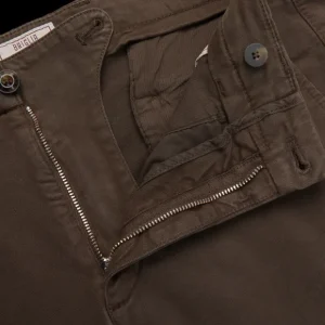 Briglia Trousers | Chocolate Cotton Stretch Bg32 Casual Chinos