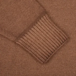 Drumohr Knitwear | Cinnamon Brown Merino Wool Rollneck