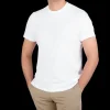 Majestic Filatures T-Shirts | Clear White Cotton Stretch T-Shirt