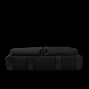 Mismo Briefcases | Coal Black M/S Canvas Office Briefcase