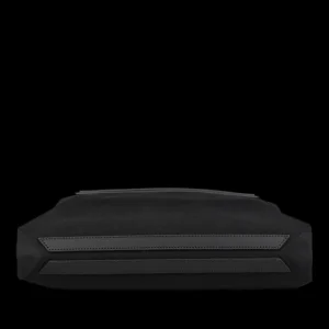 Mismo Briefcases | Coal Black M/S Canvas Slim Brief