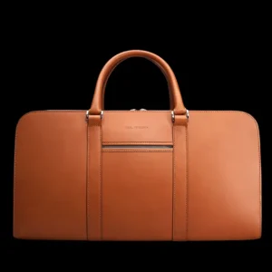 Carl Friedrik Weekend Bags | Cognac Vachetta Leather Pailissy Weekend Bag