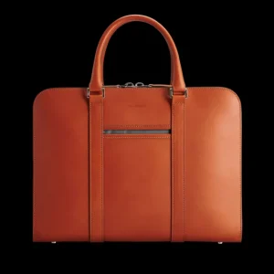 Carl Friedrik Briefcases | Cognac Vachetta Leather Pailissy Briefcase