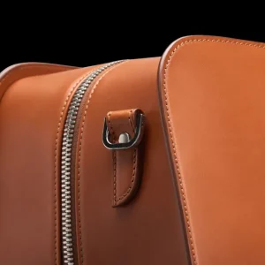 Carl Friedrik Weekend Bags | Cognac Vachetta Leather Pailissy Weekend Bag