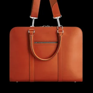 Carl Friedrik Briefcases | Cognac Vachetta Leather Pailissy Briefcase