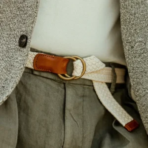 Andersons Belts | Cream Beige Cotton Canvas 30Mm Belt