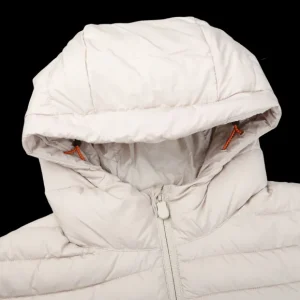 Save The Duck Coats & Jackets | Cream Beige Technical Down Luke Hood Jacket