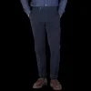 Incotex Trousers | Dark Blue Cotton Stretch Comfort Chinos