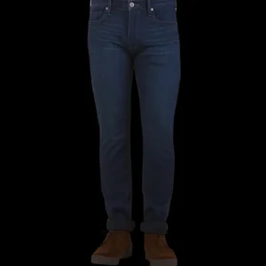 Paige Jeans | Dark Blue Cotton Stretch Lennox Jeans