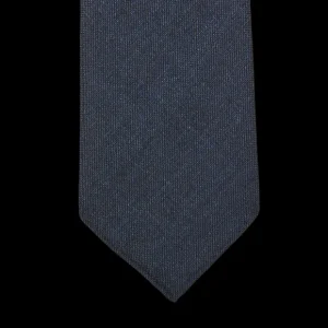 Dreaming Of Monday Ties | Dark Blue 7-Fold High Twist Wool Tie