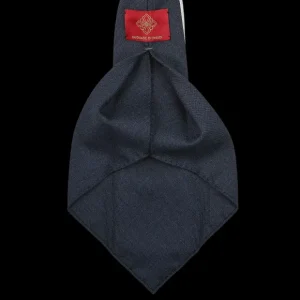 Dreaming Of Monday Ties | Dark Blue 7-Fold High Twist Wool Tie