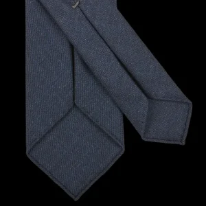 Dreaming Of Monday Ties | Dark Blue 7-Fold High Twist Wool Tie