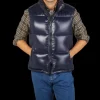 Save The Duck Outerwear | Dark Blue Nylon Ailantus Padded Gilet