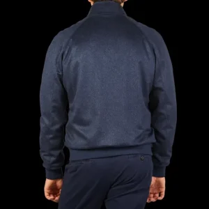 Maurizio Baldassari Coats & Jackets | Dark Blue Pure Cashmere Blouson