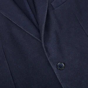 L.B.M. 1911 Blazers | Dark Blue Washed Wool Cashmere Blazer