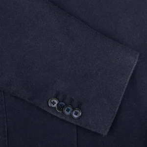 L.B.M. 1911 Blazers | Dark Blue Washed Wool Cashmere Blazer