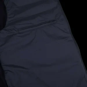 Herno Outerwear | Dark Blue Wool Silk Nylon Padded Jacket